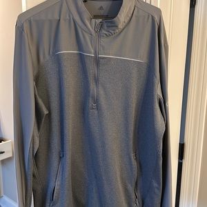 Adidas men’s pullover L grey with hand front hand warmer